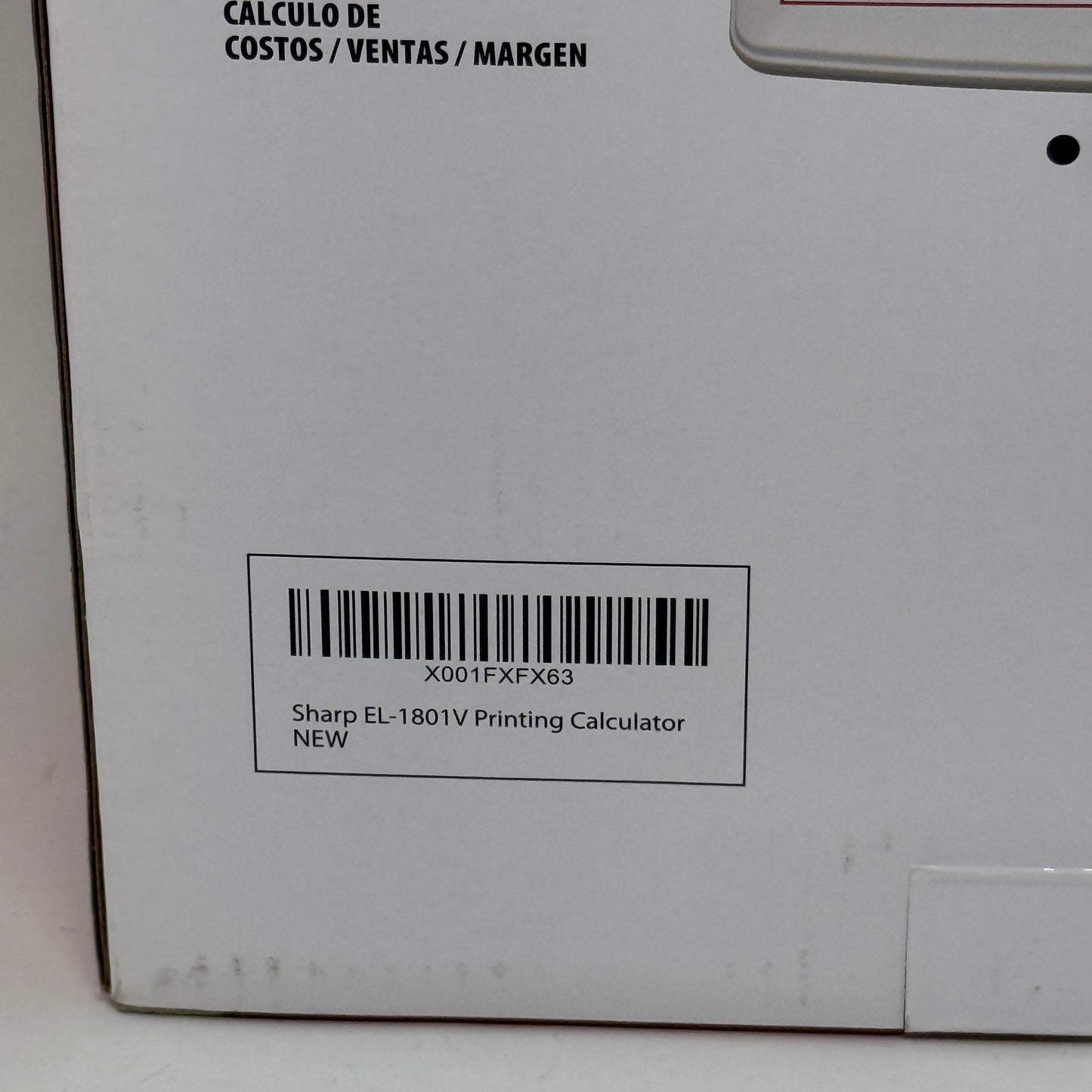 New Sharp EL-1801V Electronic Ink Printing Calculator