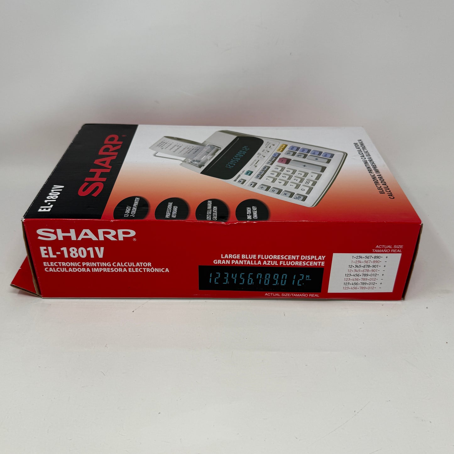 New Sharp EL-1801V Electronic Ink Printing Calculator