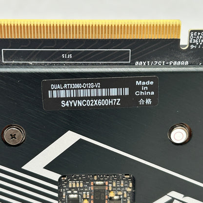 Asus GeForce RTX 3060 Dual 12GB GDDR6 Graphics Card RTX3060-O12G-V2
