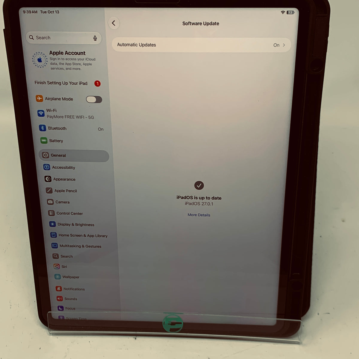 WiFi Only Apple iPad Pro 12.9" 5th Gen 256GB Space Gray MHNH3LL/A