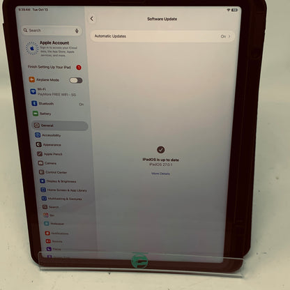 WiFi Only Apple iPad Pro 12.9" 5th Gen 256GB Space Gray MHNH3LL/A