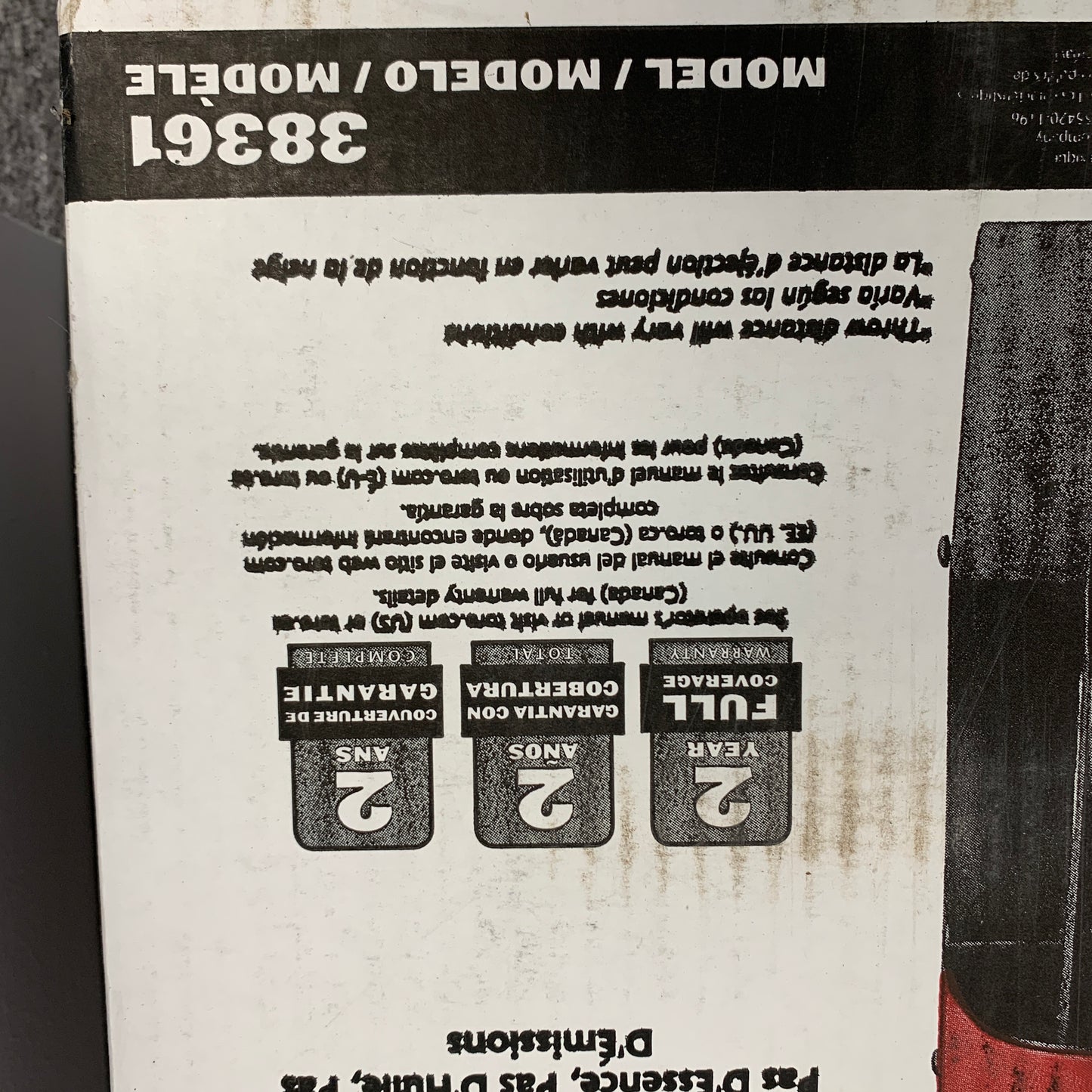 New Toro Power Shovel 38361 Electric Snow Blower 7.5 Amp 12" Clearing Width