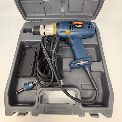 Ryobi D46C 3/8 Corded Drill Driver Keyless Chuck w/Case