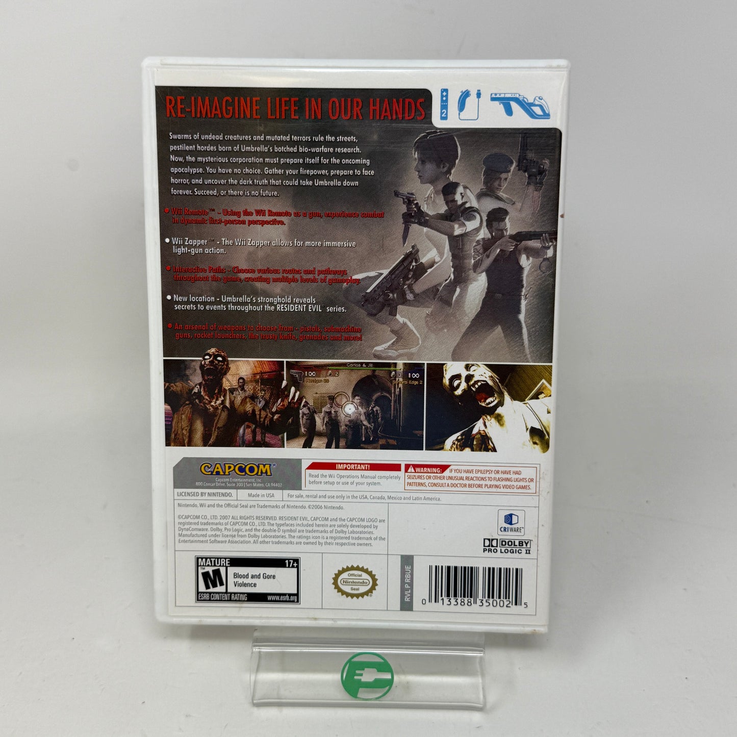 Resident Evil The Umbrella Chronicles (Nintendo Wii, 2007)
