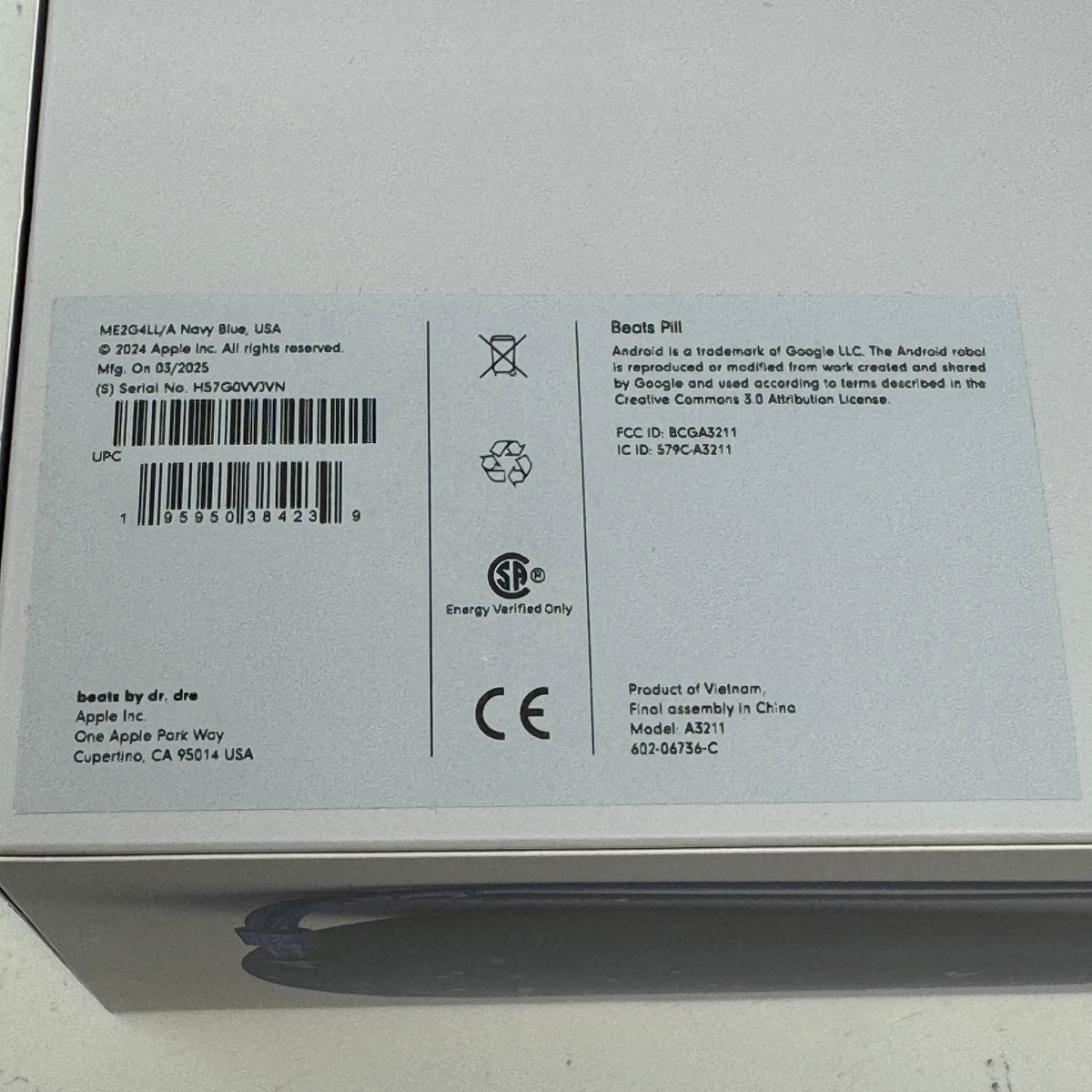 New Beats Pill Portable Speaker Blue A3211