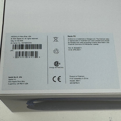New Beats Pill Portable Speaker Blue A3211