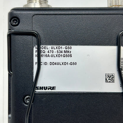 Shure ULXD1-G50 470 - 534MHz Digital Wireless Bodypack Transmitter ULXD1
