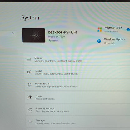 Dell Precision 7680 16"  i7-13850HX 2.1GHz 32GB RAM 512GB SSD RTX A1000
