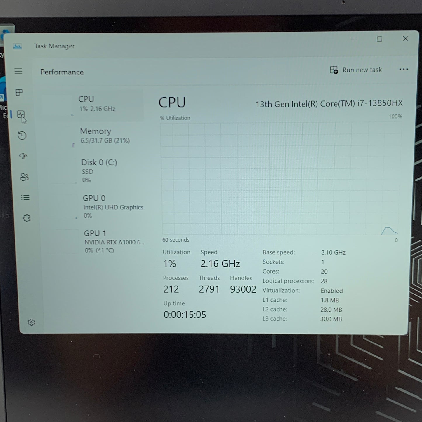 Dell Precision 7680 16"  i7-13850HX 2.1GHz 32GB RAM 512GB SSD RTX A1000
