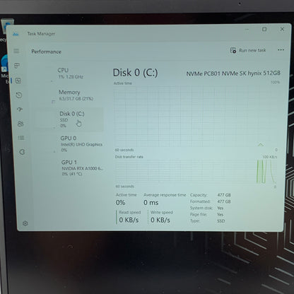 Dell Precision 7680 16"  i7-13850HX 2.1GHz 32GB RAM 512GB SSD RTX A1000