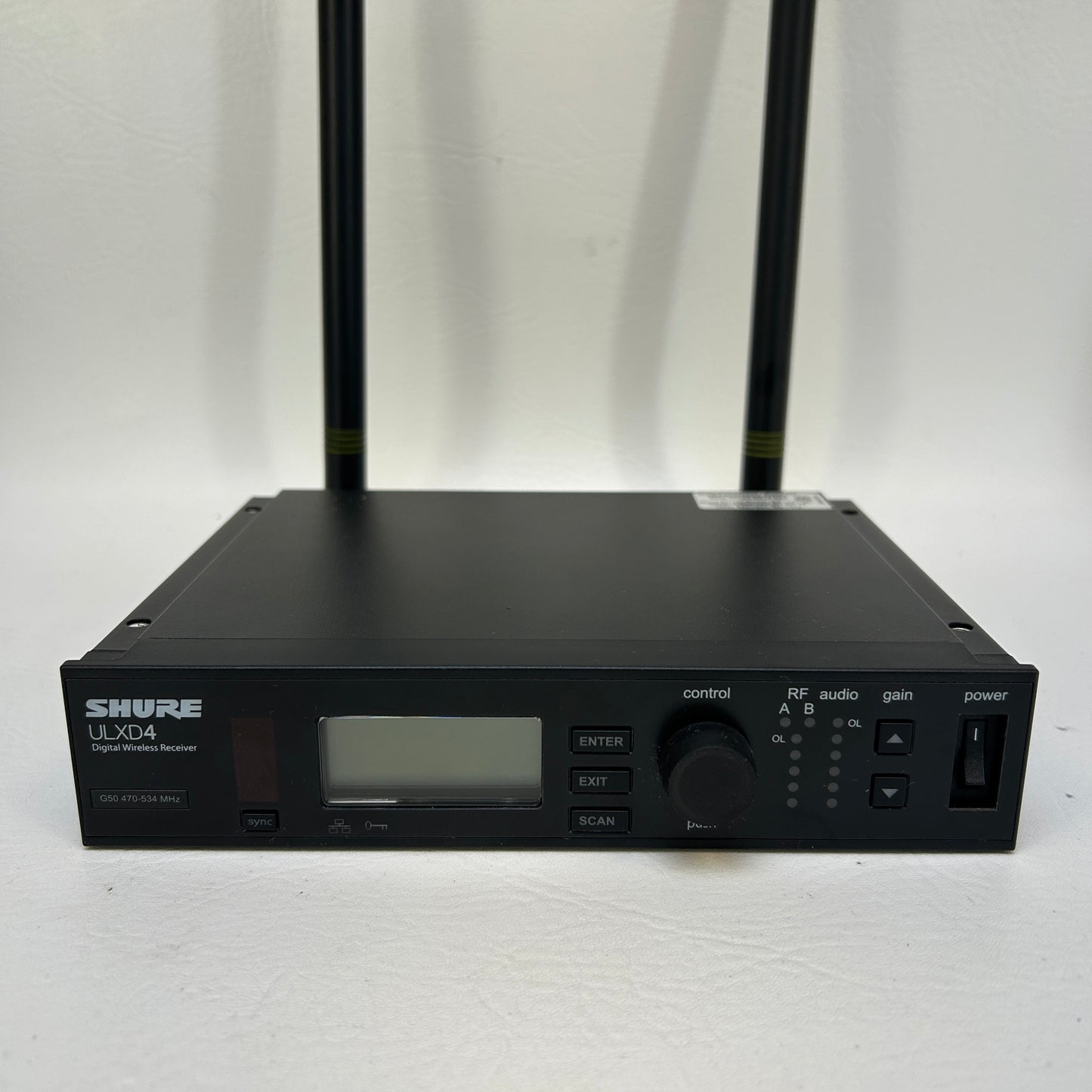 Shure ULXD4=-G50 Digital Wireless Microphone Receiver G50 470-534MHz Rack Mount