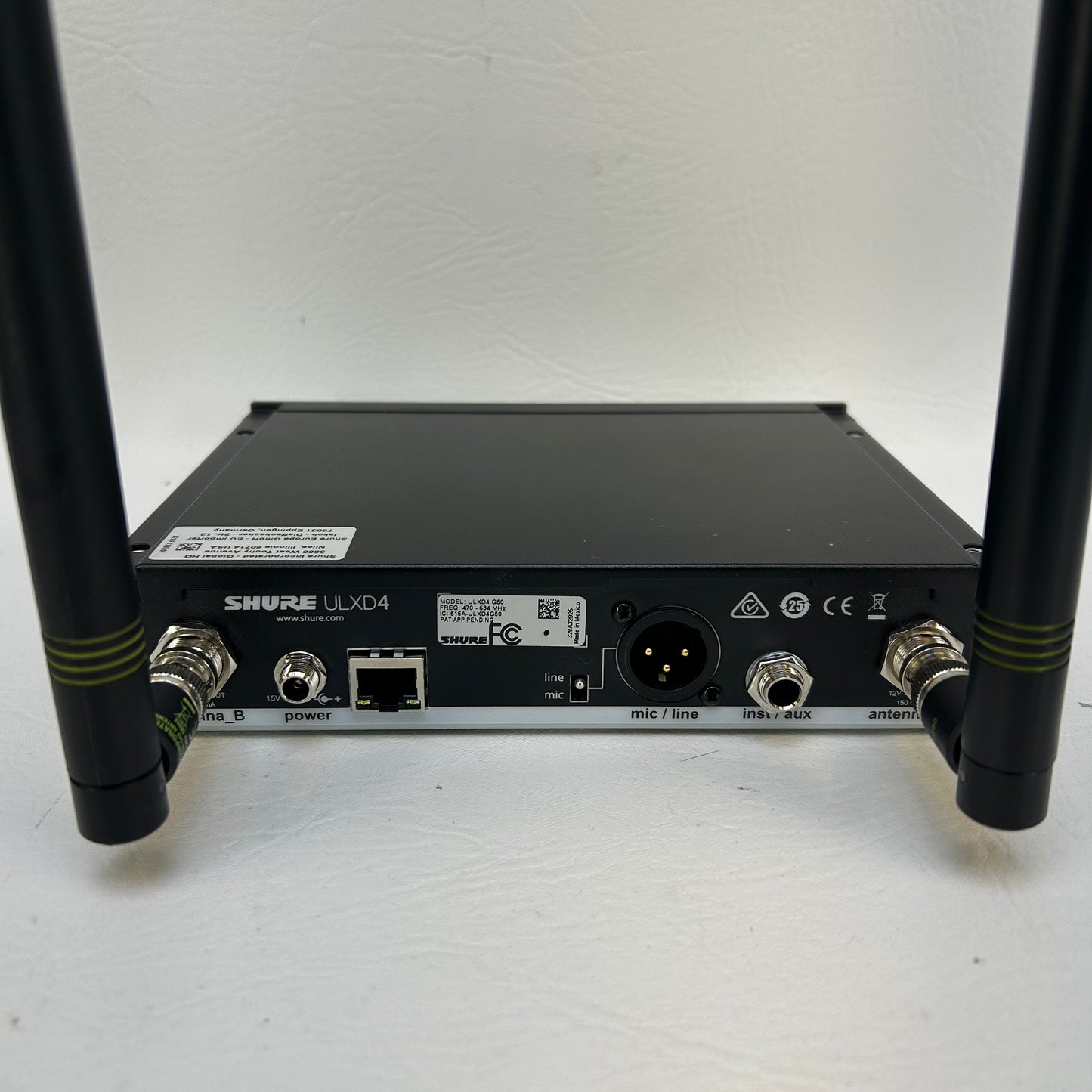 Shure ULXD4=-G50 Digital Wireless Microphone Receiver G50 470-534MHz Rack Mount