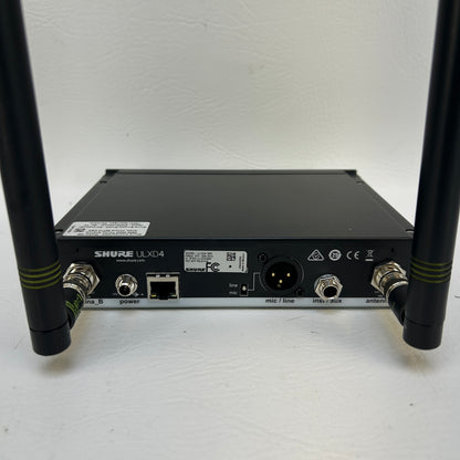 Shure ULXD4=-G50 Digital Wireless Microphone Receiver G50 470-534MHz Rack Mount