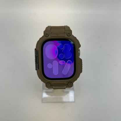 Apple Watch Ultra 2 49mm Titanium GPS + Cellular Unlocked MREJ3LL/A Brown Strap