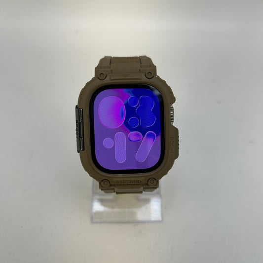 Apple Watch Ultra 2 49mm Titanium GPS + Cellular Unlocked MREJ3LL/A Brown Strap