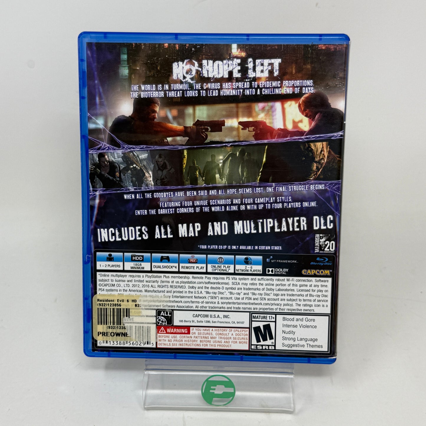 Resident Evil 6 (Sony PlayStation 4 PS4, 2016)