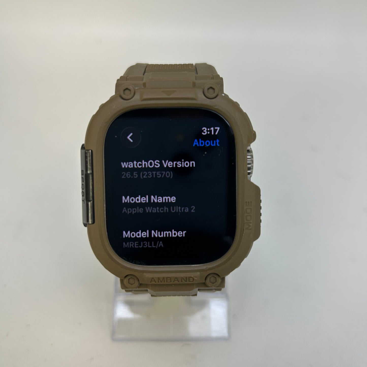 Apple Watch Ultra 2 49mm Titanium GPS + Cellular Unlocked MREJ3LL/A Brown Strap