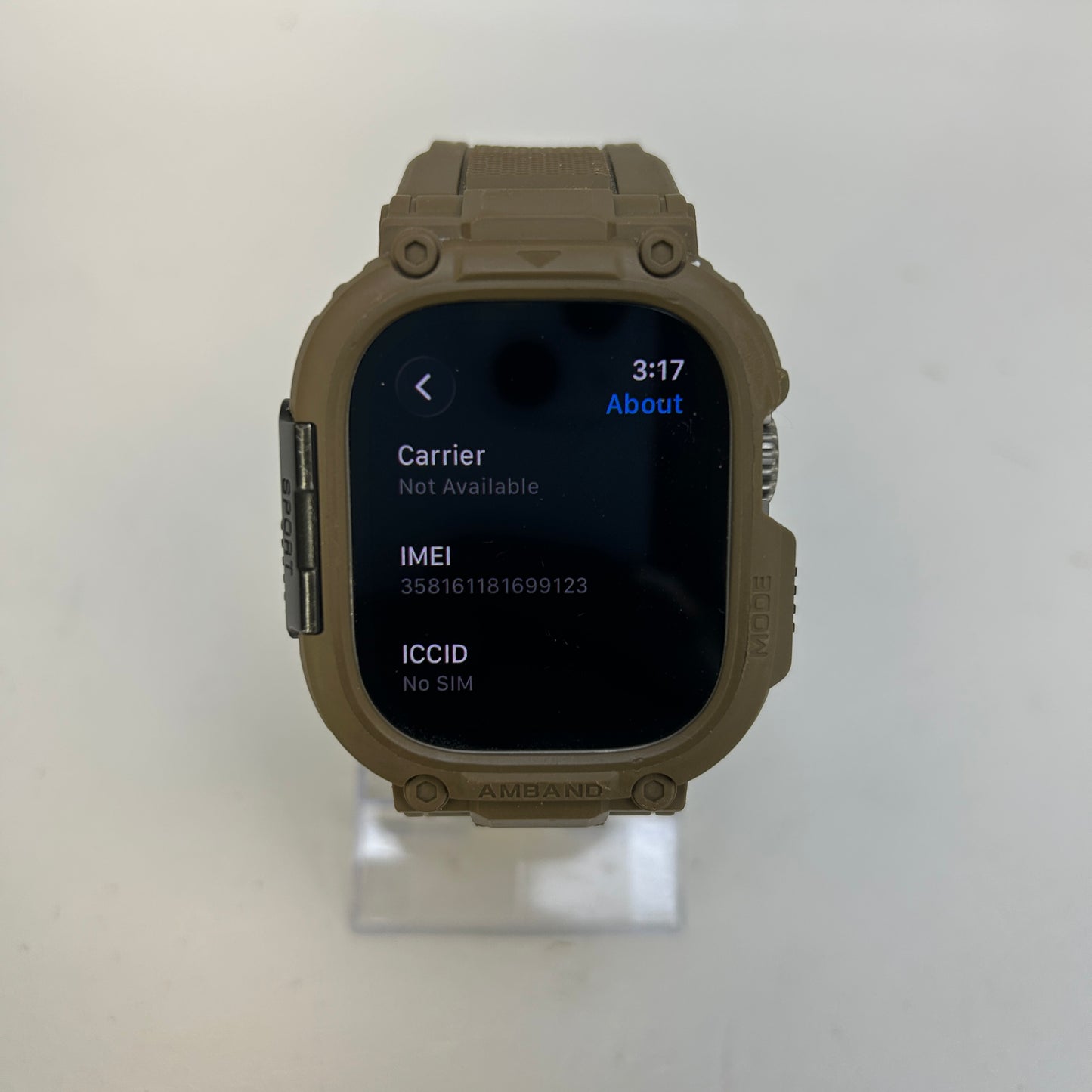 Apple Watch Ultra 2 49mm Titanium GPS + Cellular Unlocked MREJ3LL/A Brown Strap