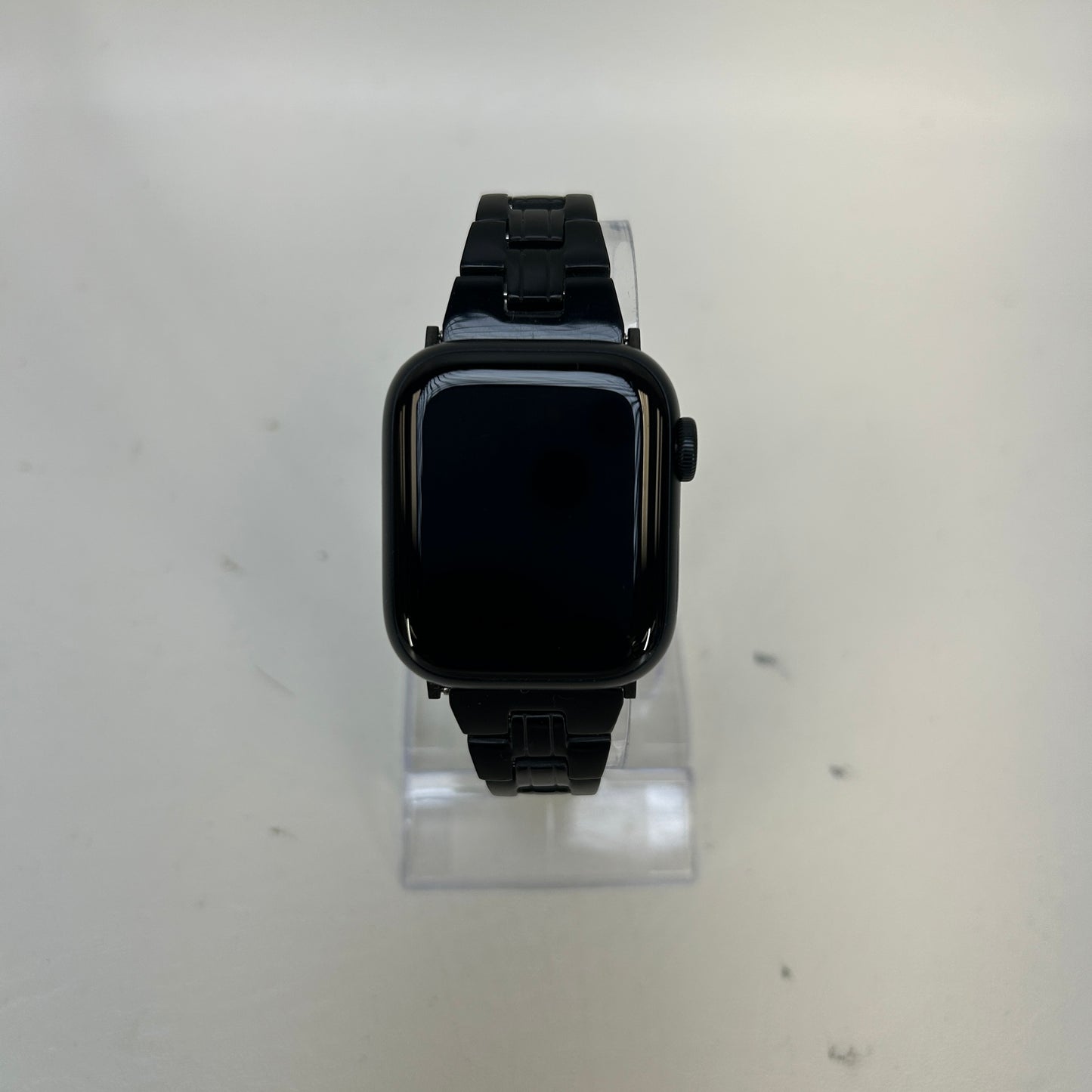 GPS Only Apple Watch Series 8 41MM Midnight Aluminum Jet Black Metal Chain Band MNU73LL/A