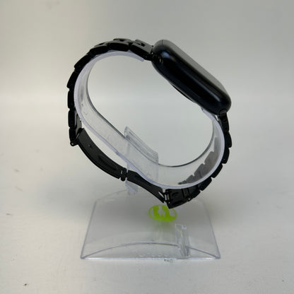 GPS Only Apple Watch Series 8 41MM Midnight Aluminum Jet Black Metal Chain Band MNU73LL/A