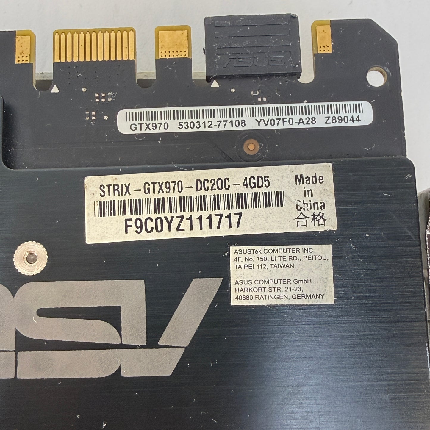 Asus GeForce GTX 970 DirectCU II 4GB GDDR5 Graphics Card STRIX-GTX970-DC2OC-4GD5