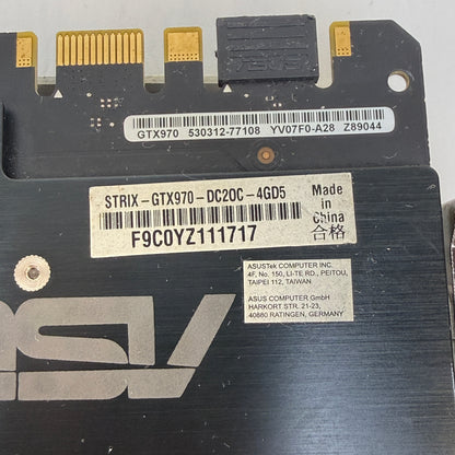 Asus GeForce GTX 970 DirectCU II 4GB GDDR5 Graphics Card STRIX-GTX970-DC2OC-4GD5