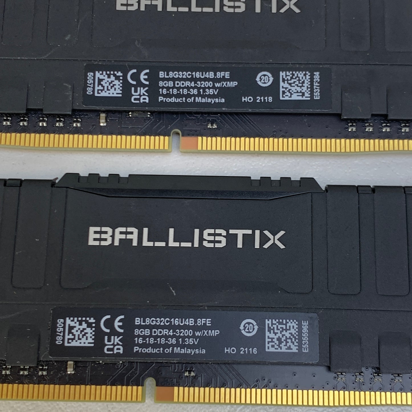 Crucial Ballistix 16GB (2x8GB) RAM DDR4 3200MHz BL2K8G32C16U4B