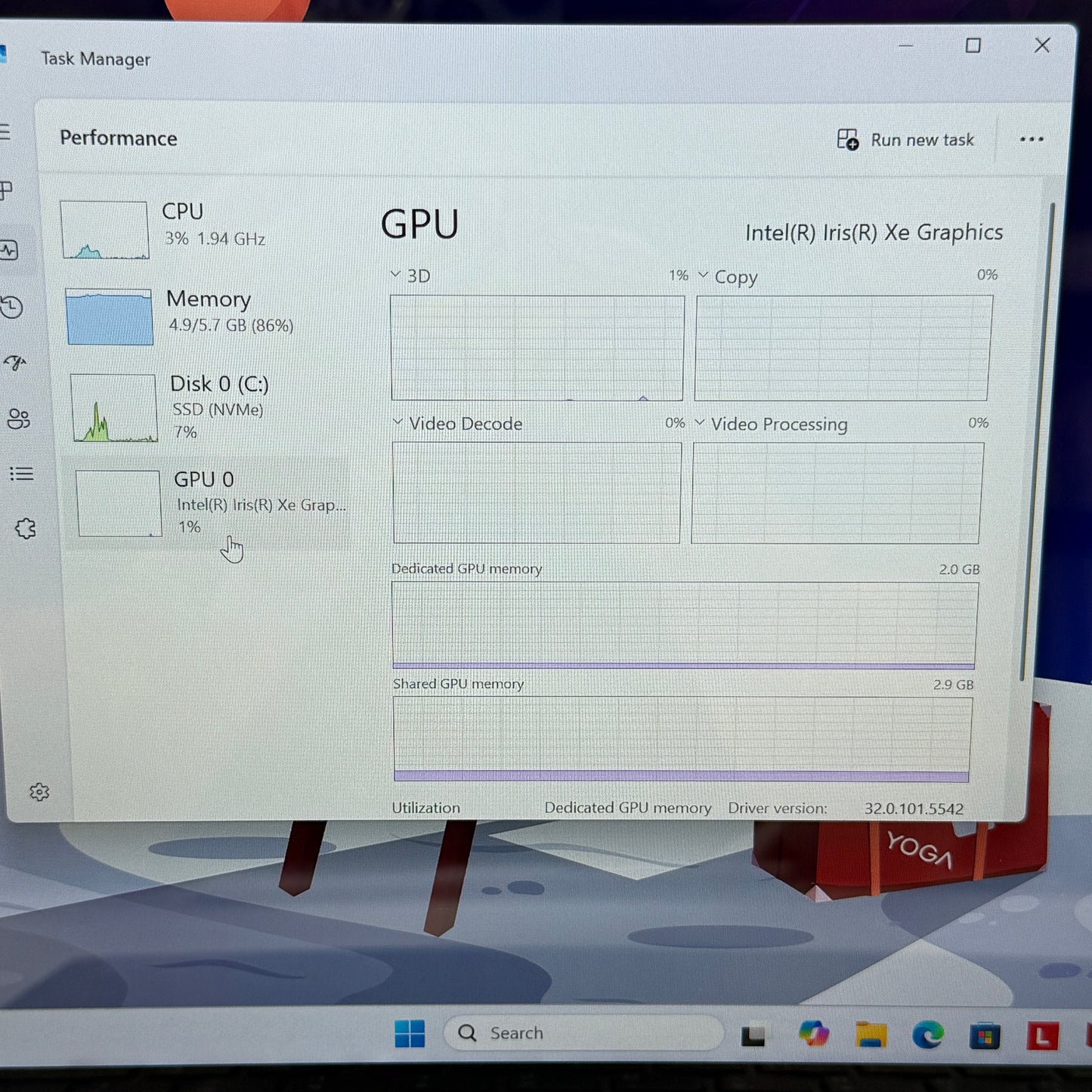 Lenovo Yoga 7 2-in-1 14IRL8 14" i5-1335U 1.3GHz 8GB RAM 512GB SSD