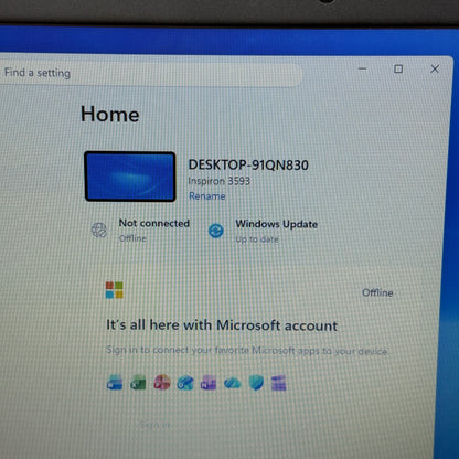 Dell Inspiron 3593 15.6" i3-1005G1 1.2GHz 8GB RAM 1TB SSD