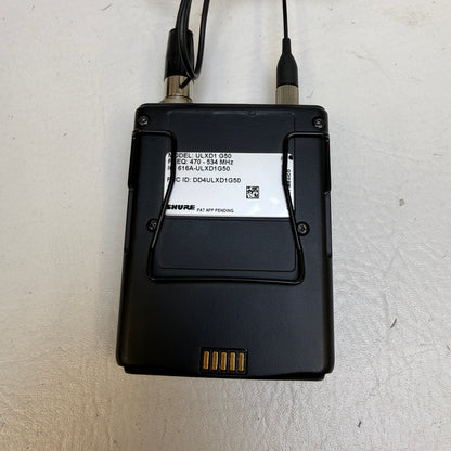 Shure Digital Wireless Receiver ULXD4 G50 470-534 MHz Quad-Channel