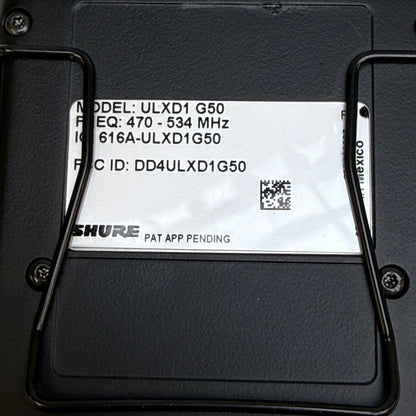 Shure Digital Wireless Receiver ULXD4 G50 470-534 MHz Quad-Channel