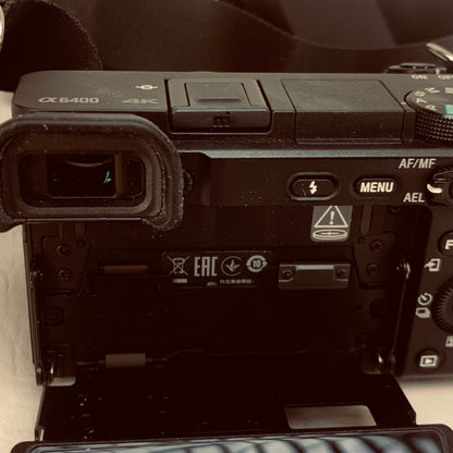 Sony Alpha A6400 24.2MP Mirrorless Vlogger Camera Black