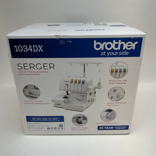 New Brother 1034DX Serger Overlock Sewing Machine 3/4 Thread
