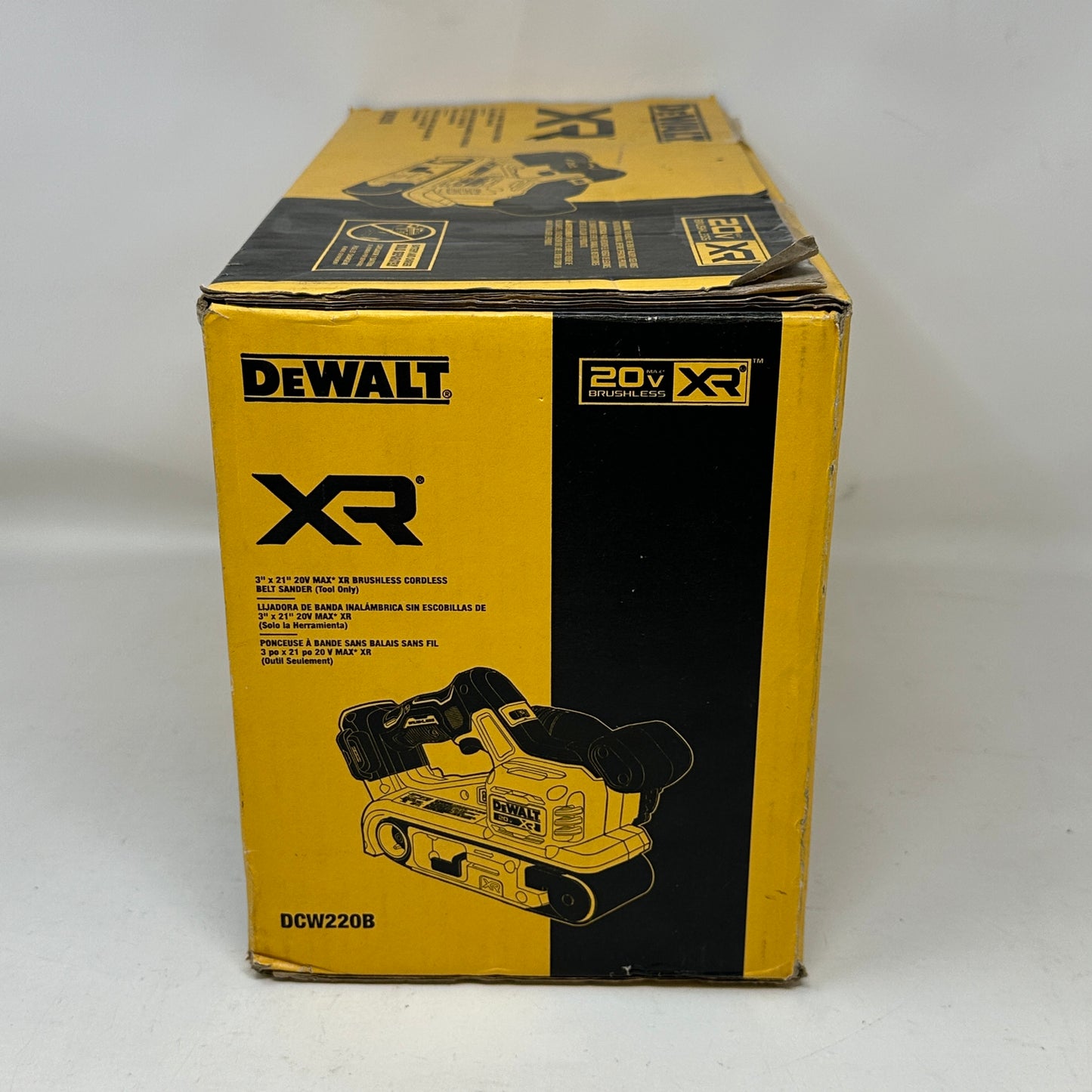 New DeWalt DCW220B 20V MAX XR Cordless Brushless Belt Sander Bare Tool