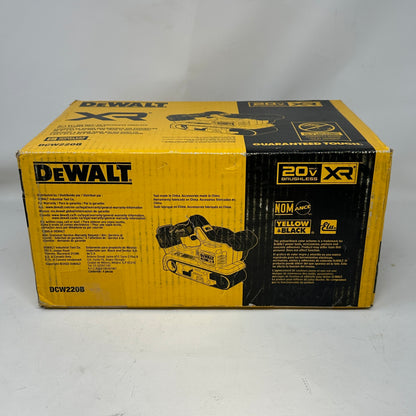 New DeWalt DCW220B 20V MAX XR Cordless Brushless Belt Sander Bare Tool