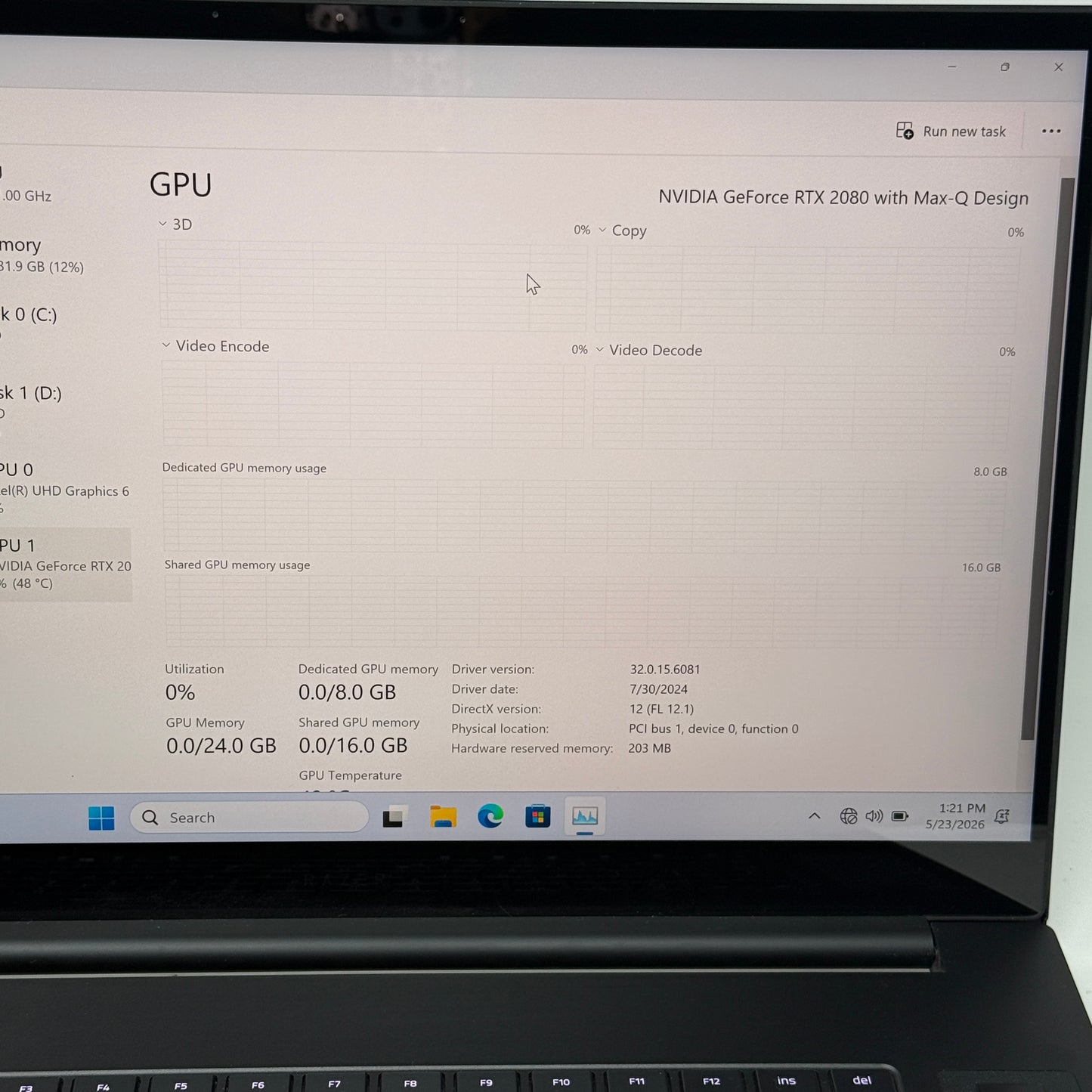 Razer Blade Pro 17 RZ09-0314 17.3" i7-9750H 2.6GHz 32GB RAM 1TB SSD GeForce RTX 