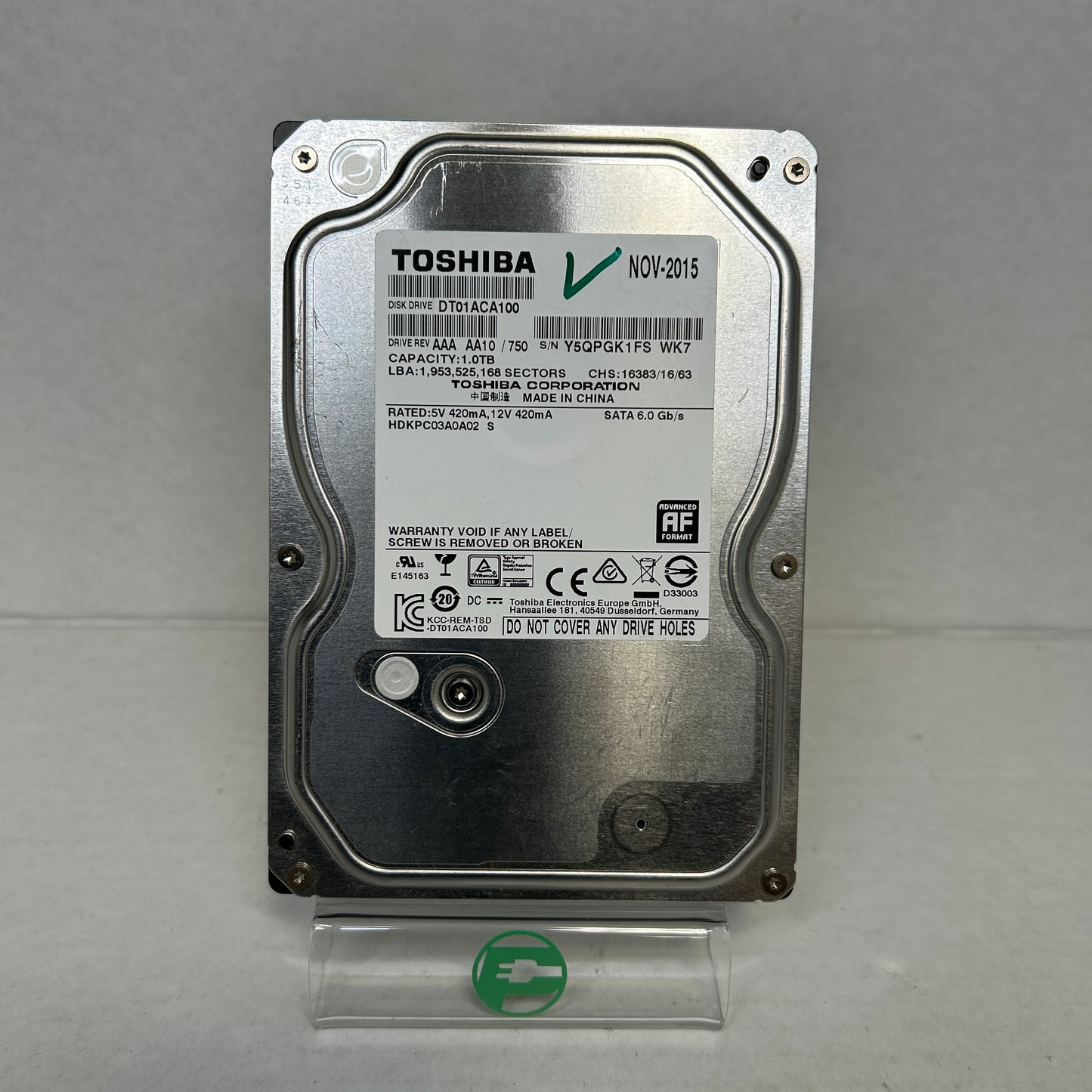 Toshiba 3.5" DT01ACA100 1TB SATA III 6Gbps HDD DT01ACA100