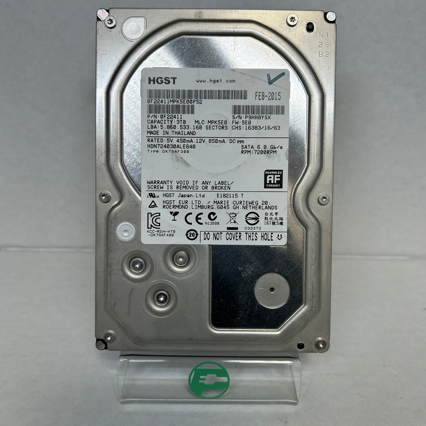 Hitachi 3.5" HDN724030ALE640 3TB SATA III 6Gbps HDD 0F22411