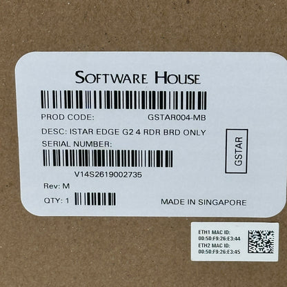 New Software House iSTAR Edge G2 Controller GSTAR004-MB