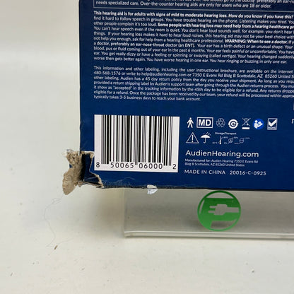 New Audien Atom One Hearing Aids AT1RB004 Rechargeable