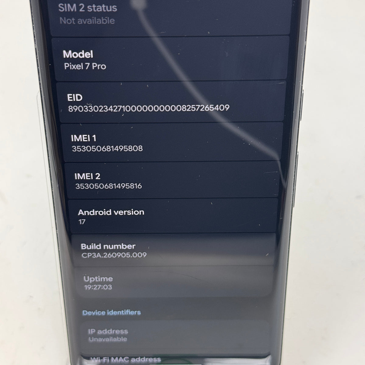 Factory Unlocked Google Pixel 7 Pro 128GB Stormy Black GE2AE
