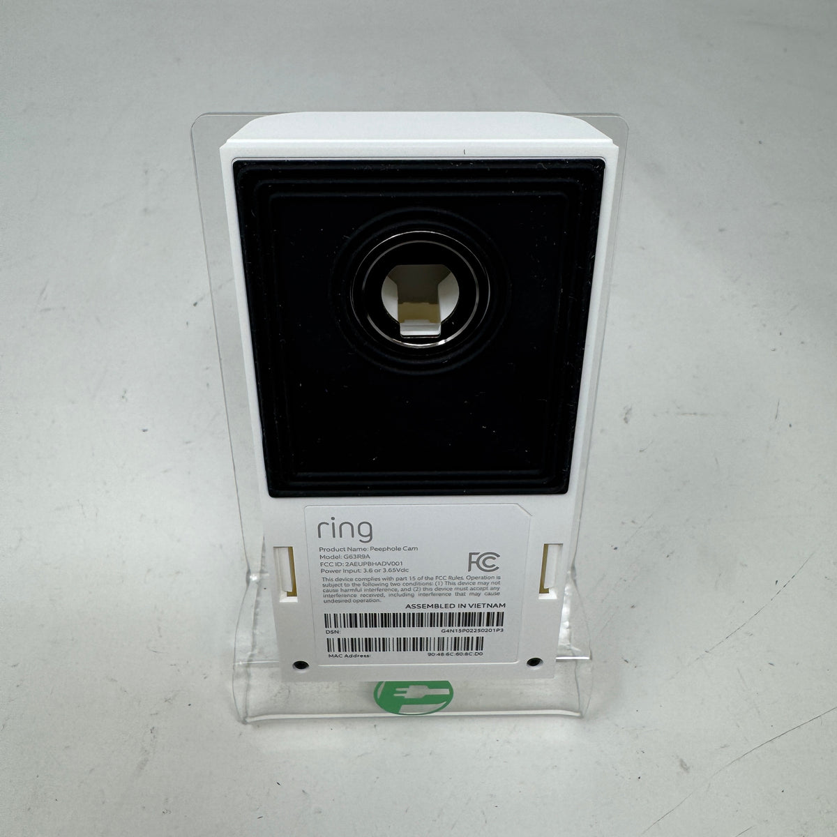 Ring Peephole Cam Smart Video Doorbell G63R9A