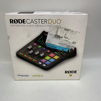 New Rode RODECaster Duo Integrated Audio Production Studio Podcast Mixer