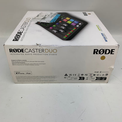 New Rode RODECaster Duo Integrated Audio Production Studio Podcast Mixer