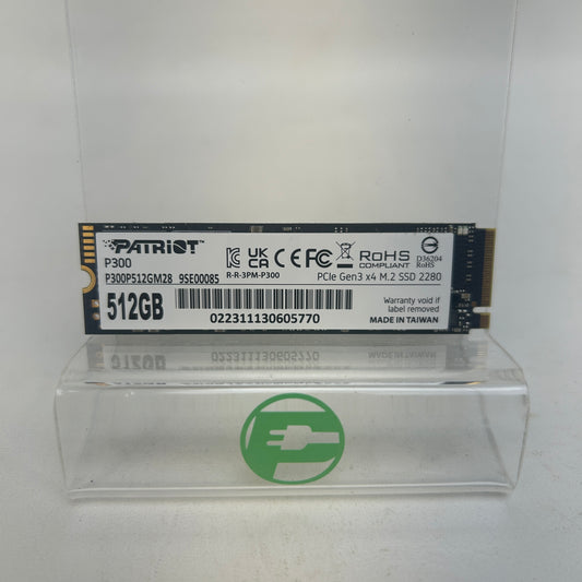 Patriot 2280mm P300 512GB M.2 NVMe Gen 3.0 x 4 SSD  P300P512GM28