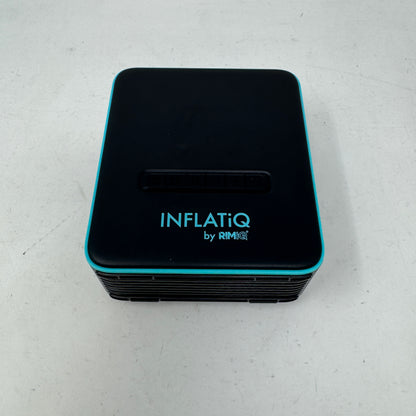 New RimIQ Inflatiq Portable Tire Inflator QwikFlow Air Compressor Dual Power