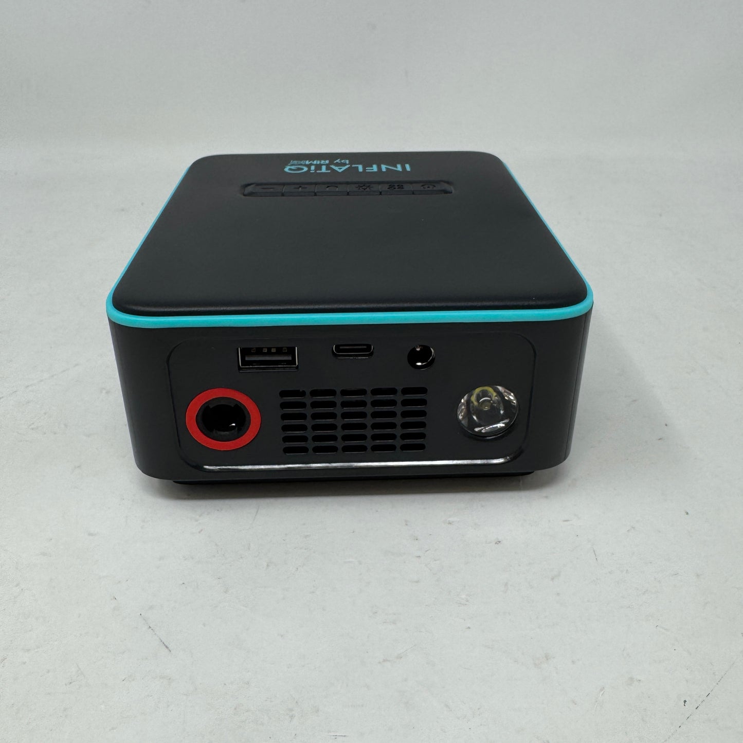 New RimIQ Inflatiq Portable Tire Inflator QwikFlow Air Compressor Dual Power