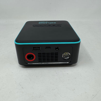 New RimIQ Inflatiq Portable Tire Inflator QwikFlow Air Compressor Dual Power
