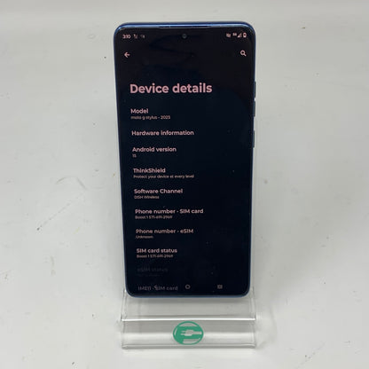 Factory Unlocked Motorola Moto G Stylus (2025) Unlocked 128GB 8GB RAM Alpine Blue