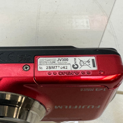 Fujifilm FinePix JV300 14MP Compact Digital Camera Red